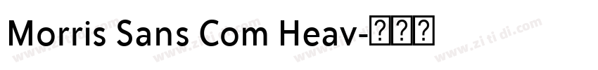 Morris Sans Com Heav字体转换